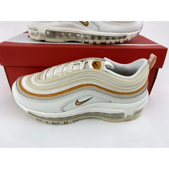 Nike Air Max 97 Beige Orange Women's Sneakers Shoes Tan Phantom Curry DQ8594 001 - Picture 4 of 12